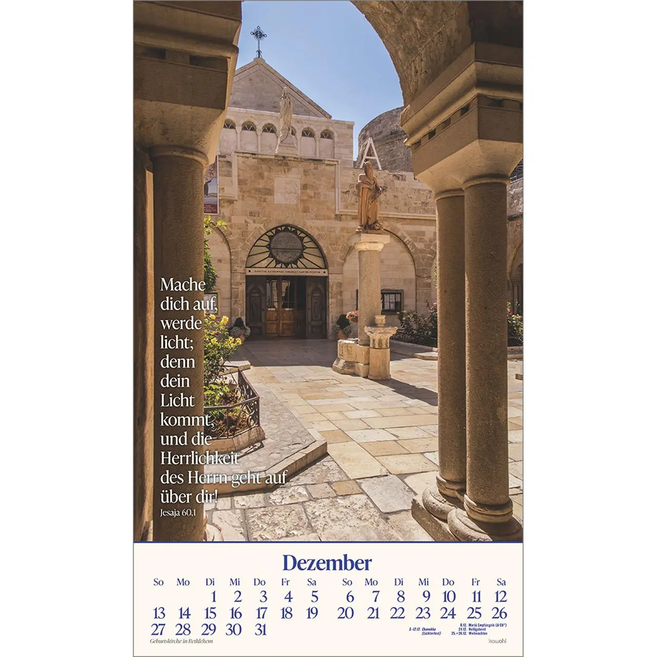 Bild: 9783754870068 | Das Heilige Land 2026 | Israel-Kalender | Willi Krebber | Kalender