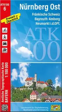 Cover: 9783987760068 | ATK100-6 Nürnberg Ost (Amtliche Topographische Karte 1:100000) | 2024