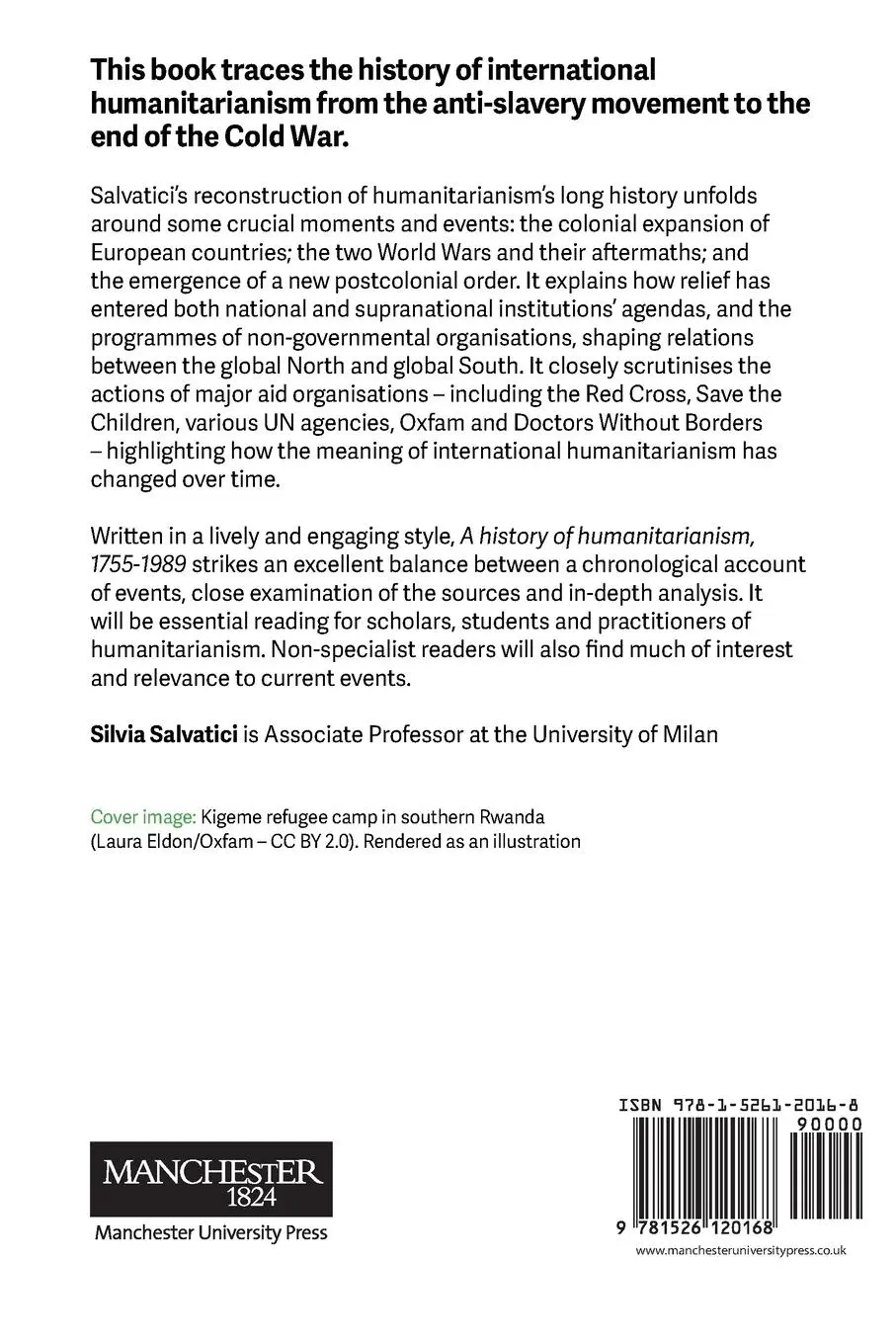 Rückseite: 9781526120168 | A history of humanitarianism, 1755-1989 | In the name of others | Buch