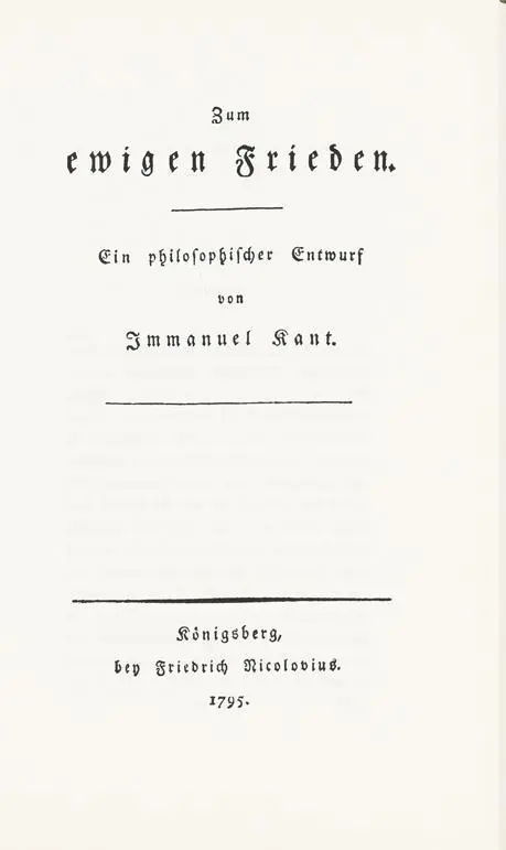 Cover: 9783891310168 | Kant, I: Zum ewigen Frieden | Immanuel Kant | Kant im Original | 2004