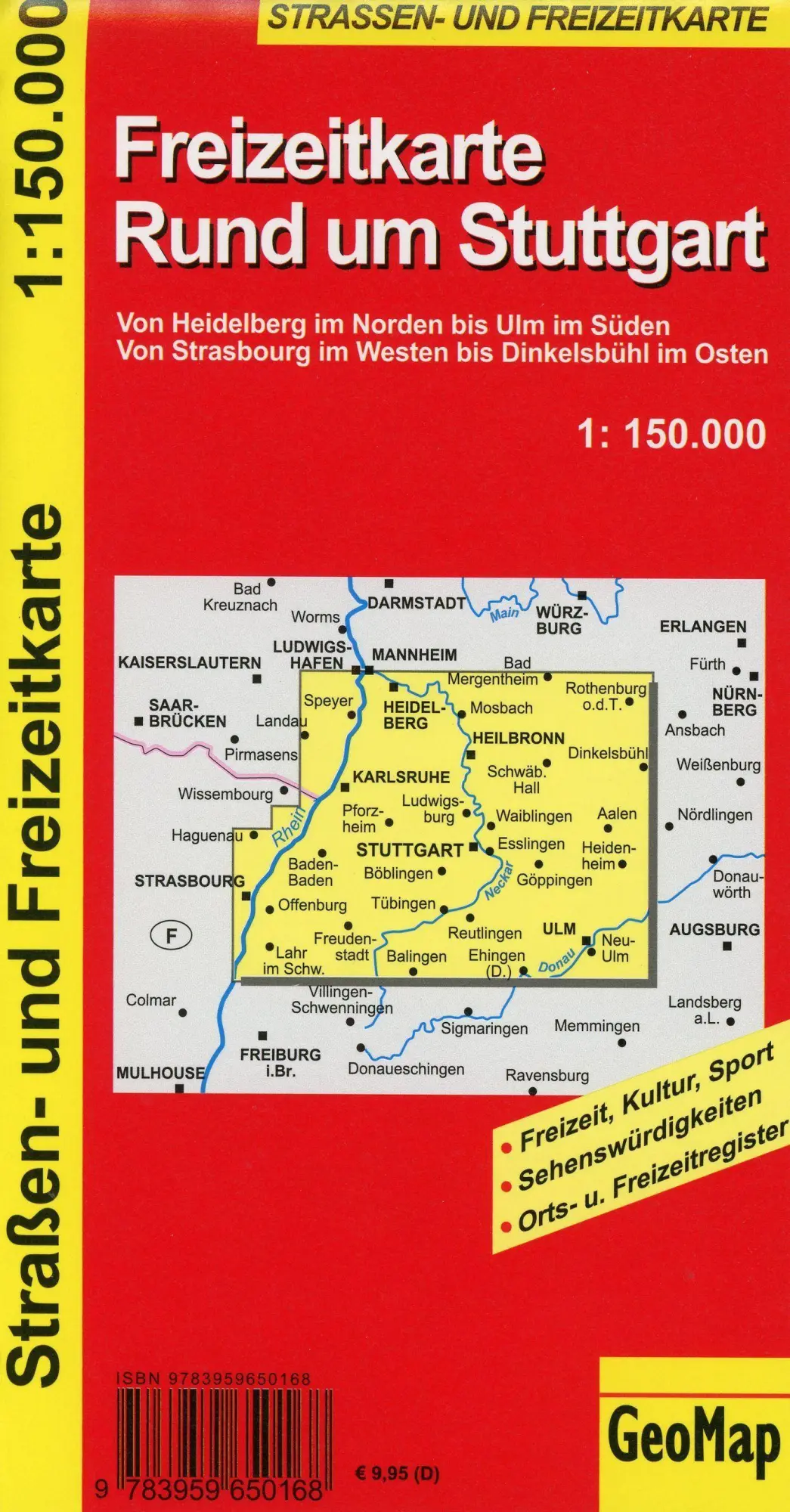 Bild: 9783959650168 | Rund um Stuttgart - Freizeit- und Strassenkarte 1:150.000 | Geo Map