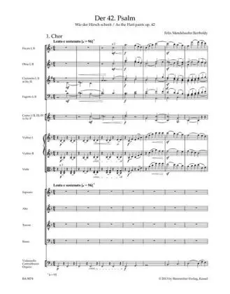 Bild: 9790006530168 | Psalm 42 op. 42, Partitur | Felix Mendelssohn Bartholdy | Partitur