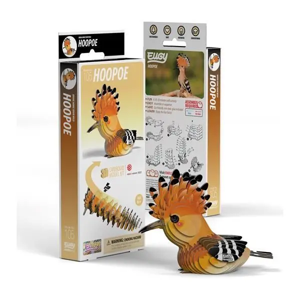 Cover: 9421036940268 | EUGY 3D Bastelset Wiedehopf | Kit (Bastelset) | 650105 | Deutsch
