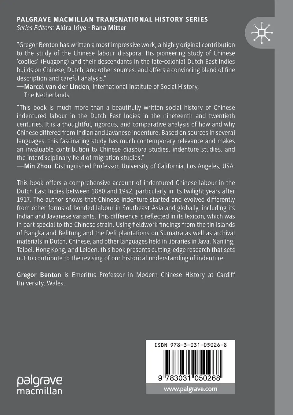 Rückseite: 9783031050268 | Chinese Indentured Labour in the Dutch East Indies, 1880-1942 | Benton