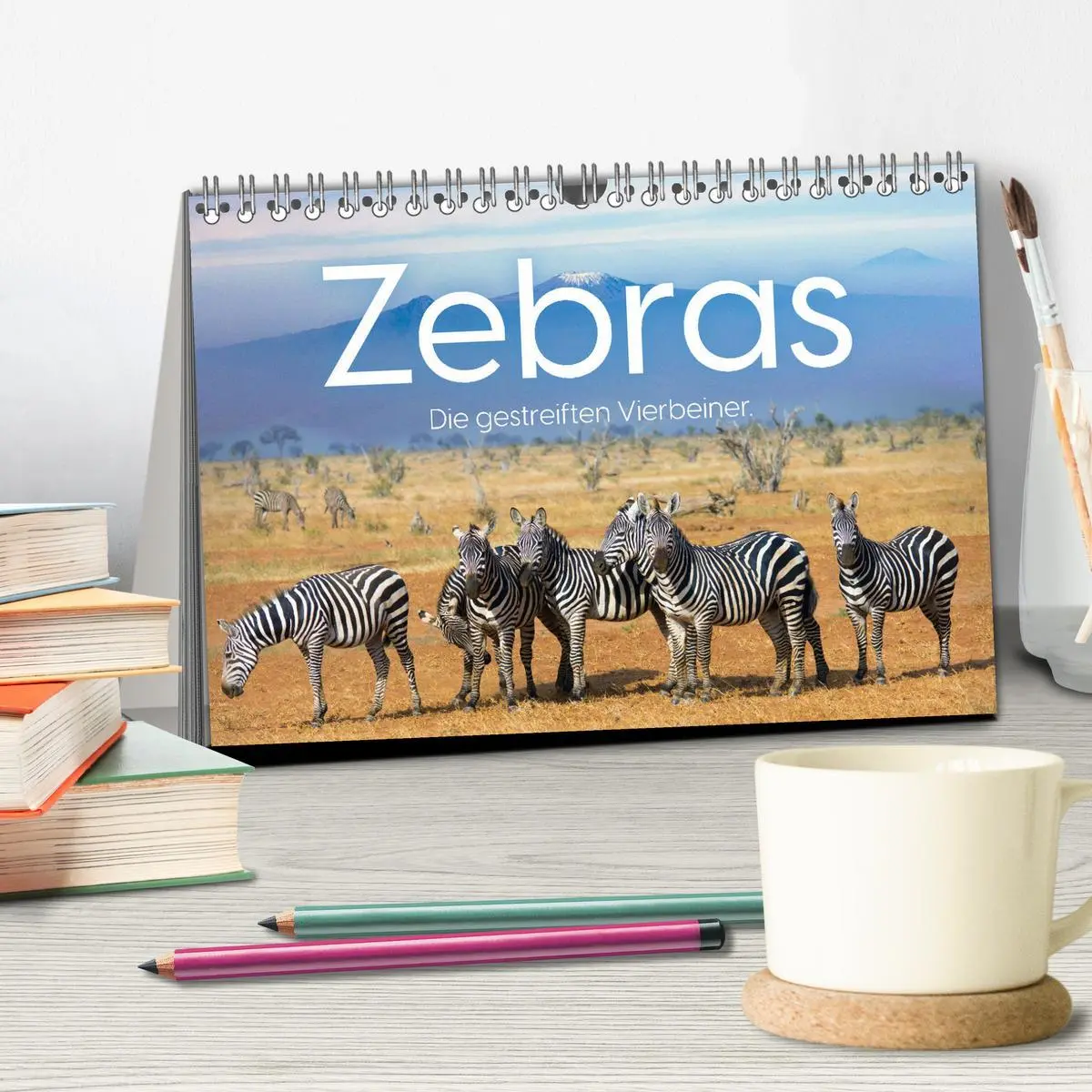 Bild: 9783457540268 | Zebras - Die gestreiften Vierbeiner. (Tischkalender 2026 DIN A5...
