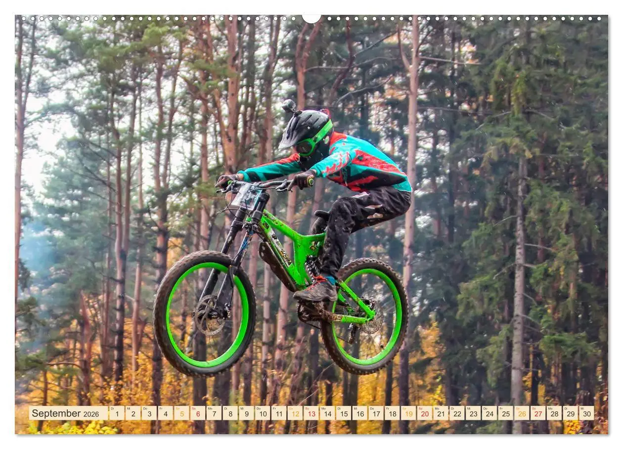 Bild: 9783457920268 | Mountainbike extrem (Wandkalender 2026 DIN A2 quer), CALVENDO...