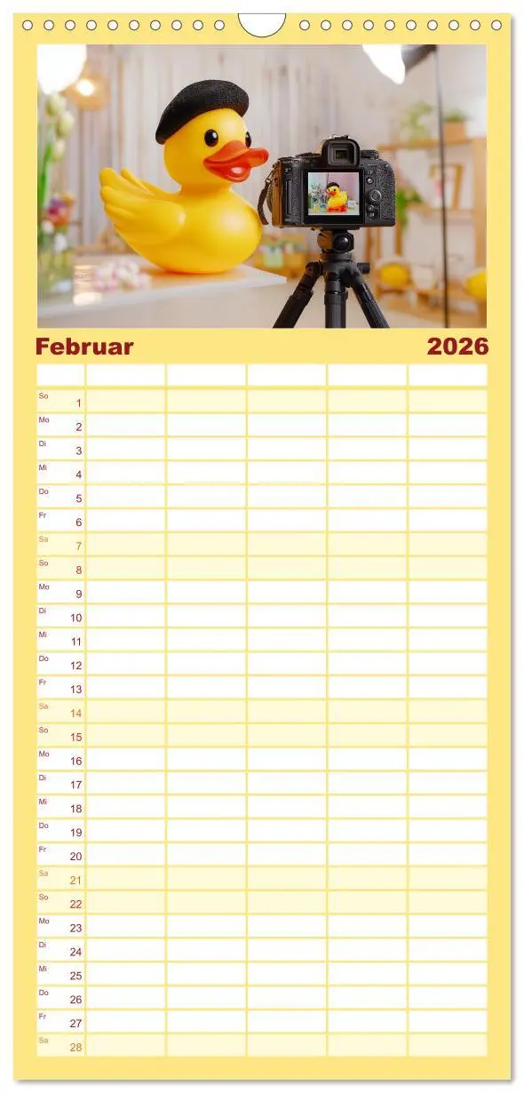 Bild: 9783516490268 | Familienplaner 2026 - Badeenten Kalender - Quietscheenten in der...