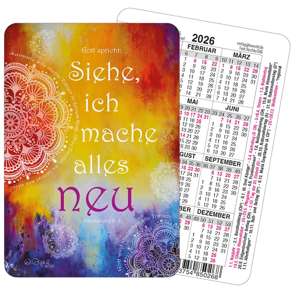 Cover: 9783754850268 | Spielkartenkalender 2026 Dorette Digel | Jahreslosung 2026 | Kalender