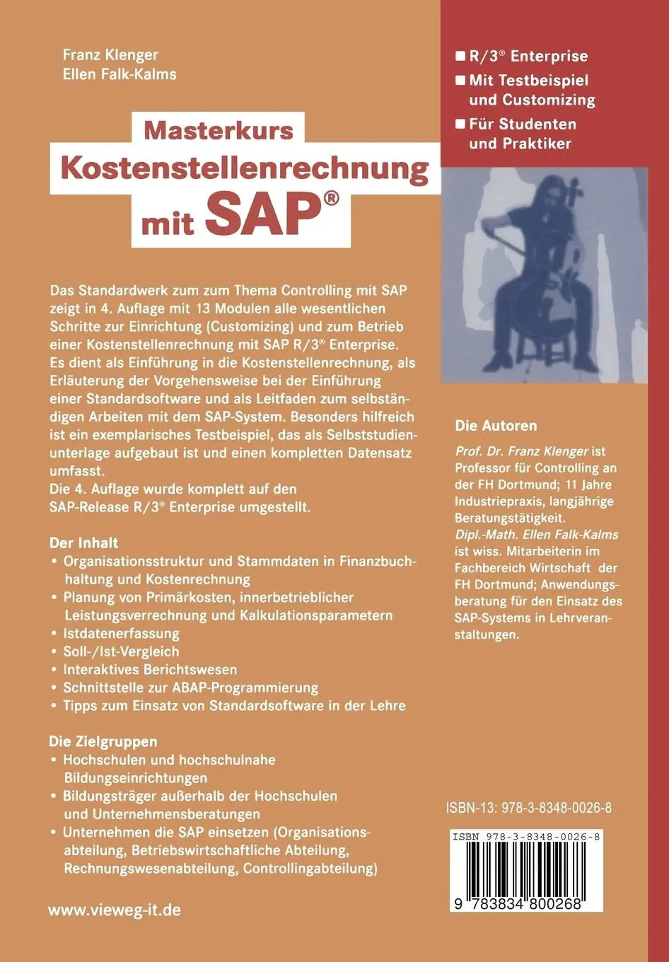 Rückseite: 9783834800268 | Masterkurs Kostenstellenrechnung mit SAP® | Ellen Falk-Kalms (u. a.)