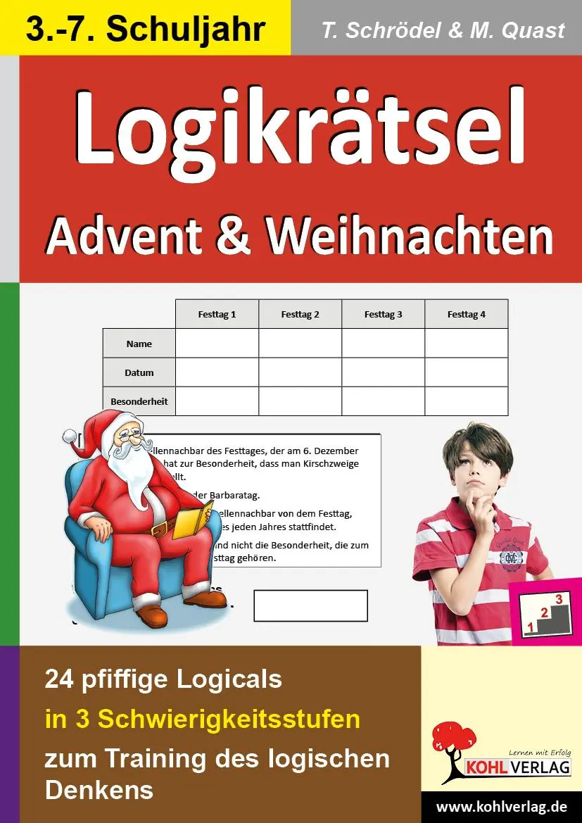 Cover: 9783955130268 | Logikrätsel Advent &amp; Weihnachten | Tim Schrödel (u. a.) | Broschüre