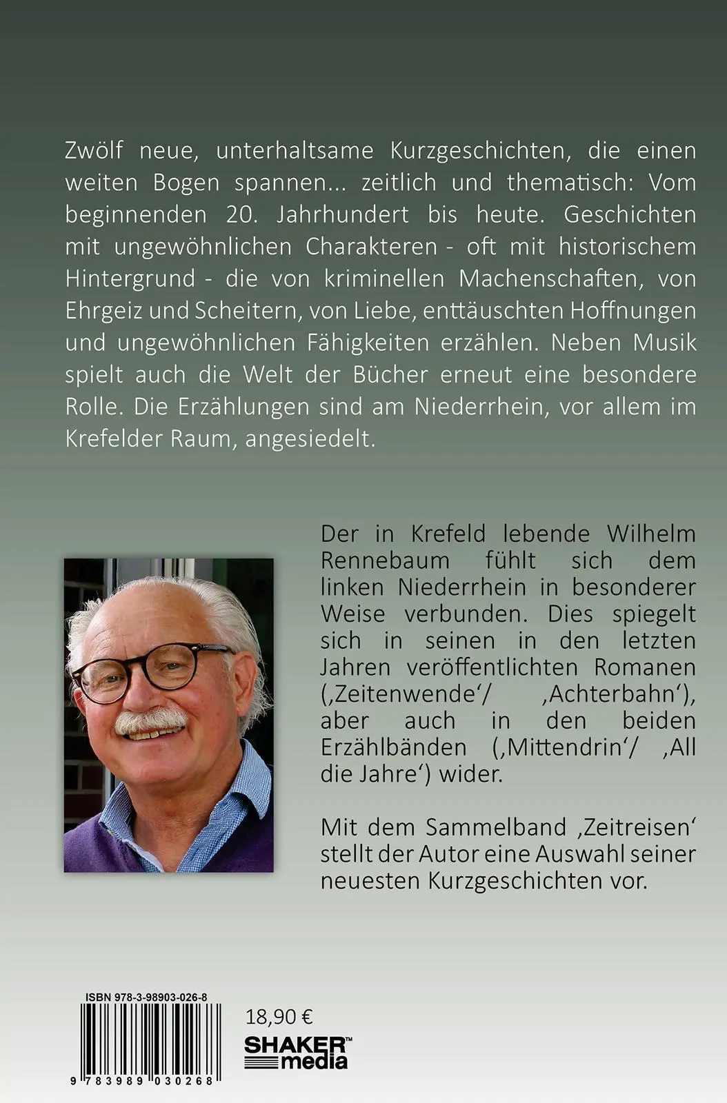 Rückseite: 9783989030268 | Zeitreisen | Wilhelm Rennebaum | Taschenbuch | 186 S. | Deutsch | 2024