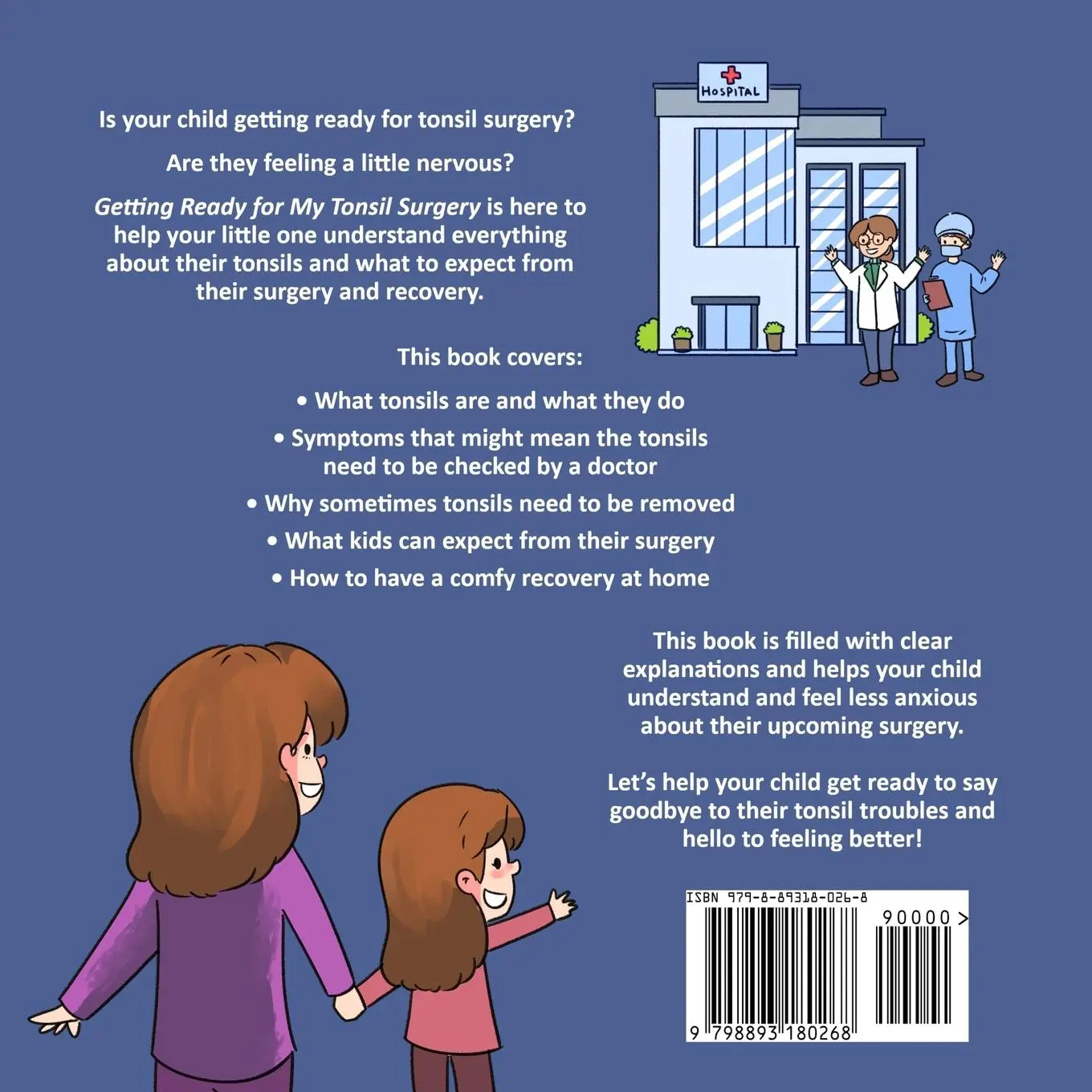 Rückseite: 9798893180268 | Getting Ready for My Tonsil Surgery | Fei Zheng-Ward | Taschenbuch