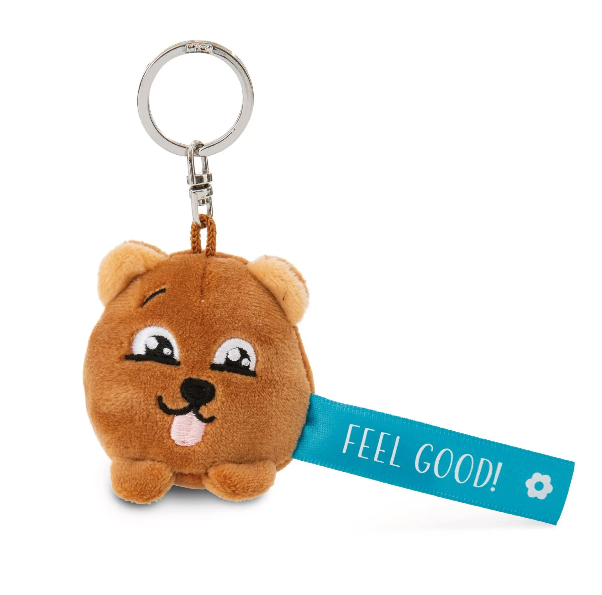 Nici 62036 Schlüsselanhänger Bär ?Feel Good!? blau 5cm an
