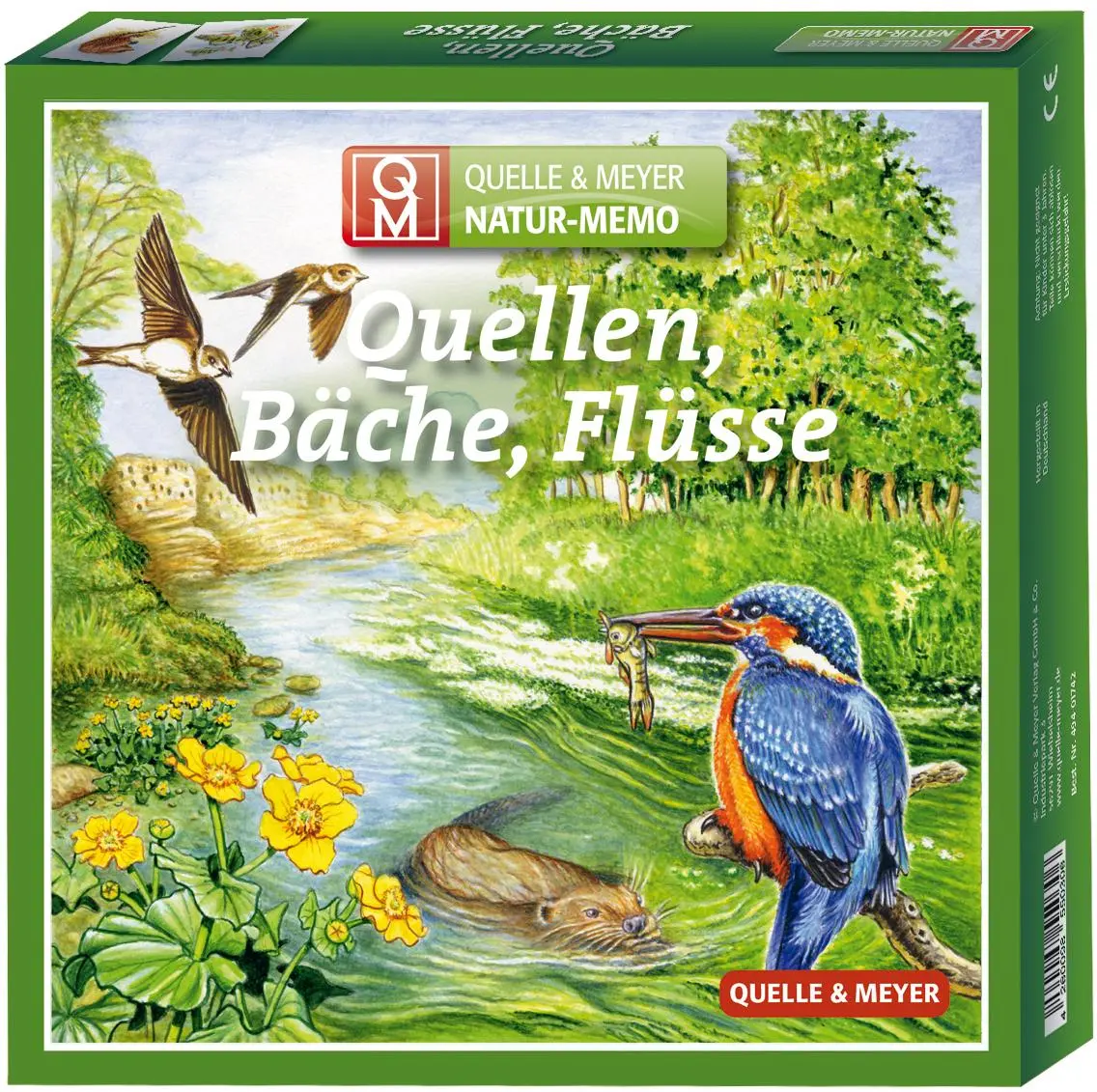 Cover: 4260098550368 | Natur-Memo "Quellen, Bäche, Flüsse" | Quelle &amp; Meyer Verlag GmbH