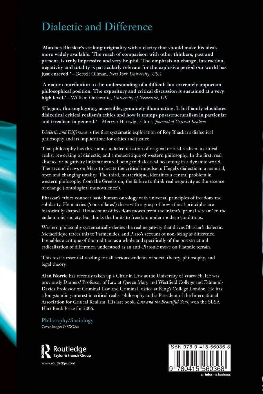 Rückseite: 9780415560368 | Dialectic and Difference | Alan Norrie | Taschenbuch | Englisch | 2009