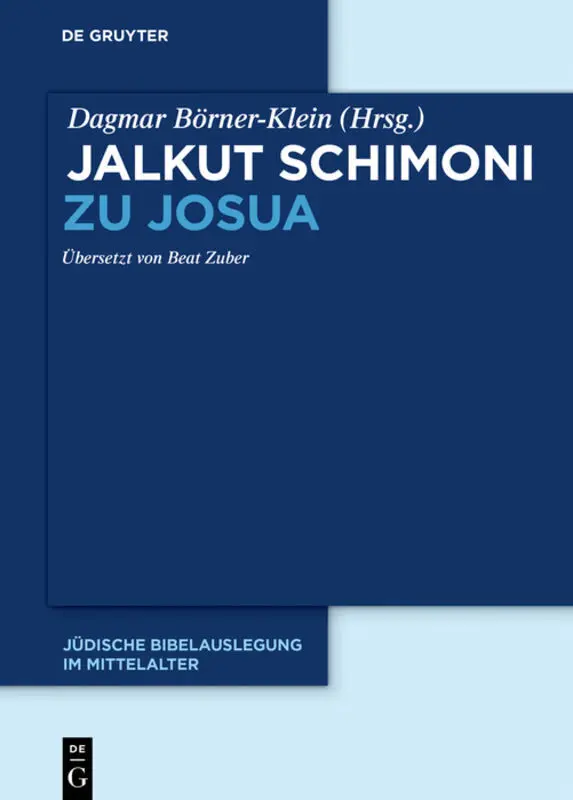 Cover: 9783110480368 | Jalkut Schimoni zu Josua | Dagmar Börner-Klein | Buch | XII | Deutsch