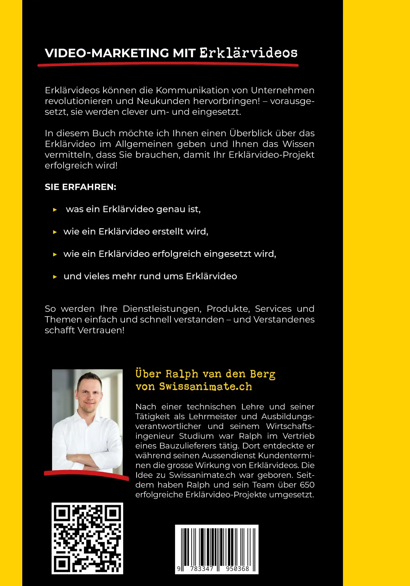 Rückseite: 9783347950368 | Video-Marketing mit Erklärvideos | Ralph van den Berg | Taschenbuch
