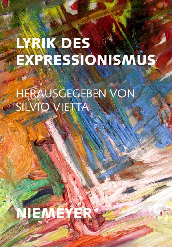 Cover: 9783484190368 | Lyrik des Expressionismus | Silvio Vietta | Taschenbuch | XIV | 1976