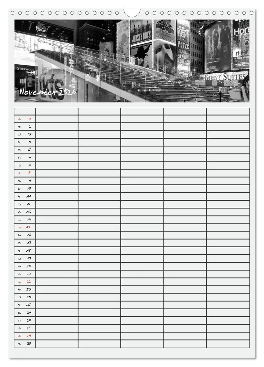Bild: 9783516480368 | NEW YORK CITY Teamplaner (Wandkalender 2026 DIN A3 hoch), CALVENDO...
