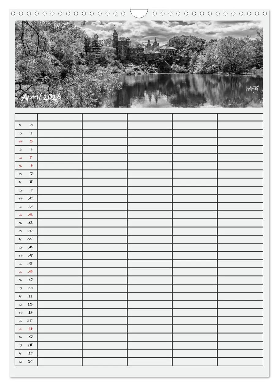 Bild: 9783516480368 | NEW YORK CITY Teamplaner (Wandkalender 2026 DIN A3 hoch), CALVENDO...