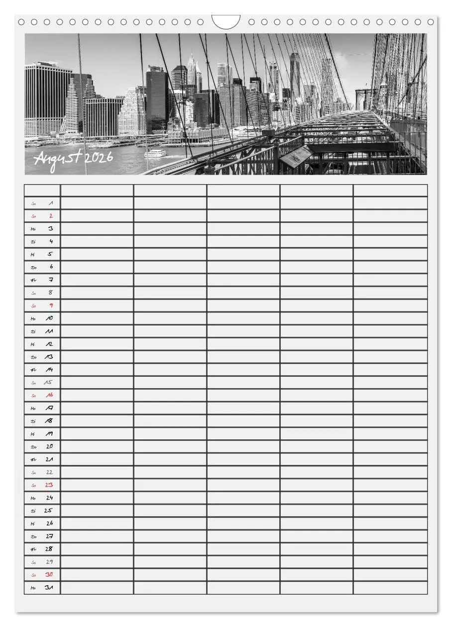 Bild: 9783516480368 | NEW YORK CITY Teamplaner (Wandkalender 2026 DIN A3 hoch), CALVENDO...