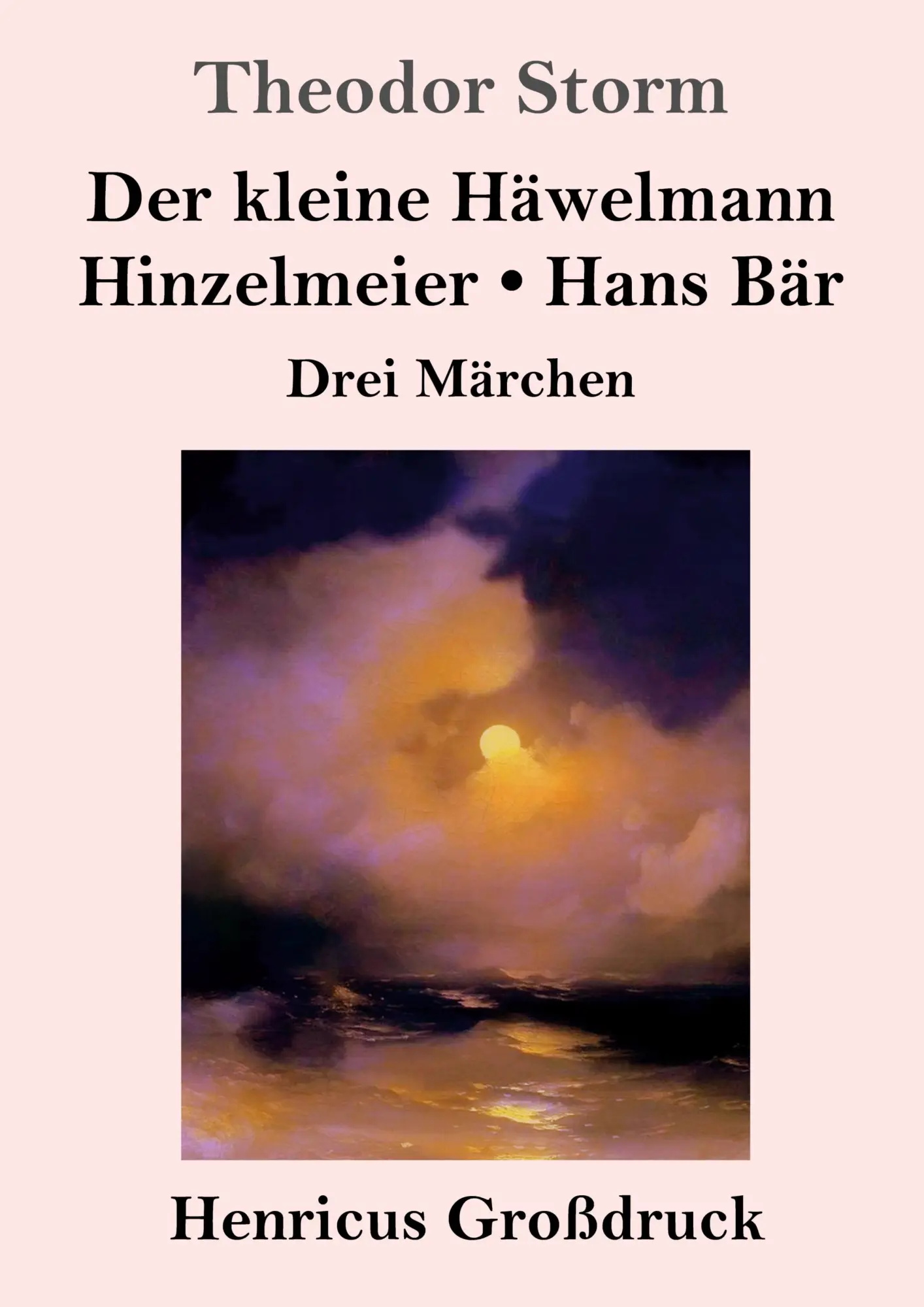 Cover: 9783847830368 | Der kleine Häwelmann / Hinzelmeier / Hans Bär (Großdruck) | Storm