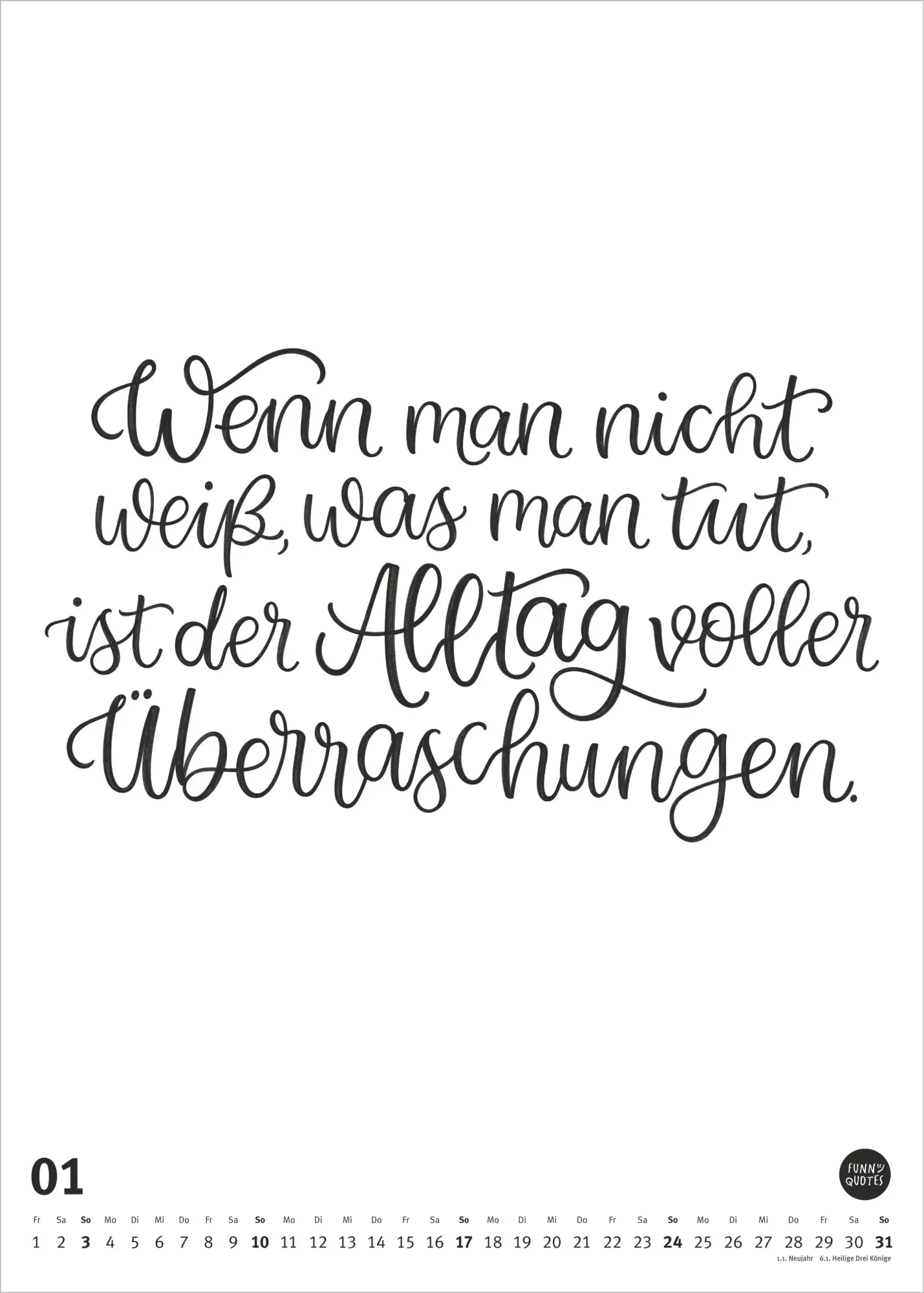 Bild: 4069095010468 | Funny Quotes-Kalender 2027 | Carolin Magunia | Kalender | 14 S. | 2027