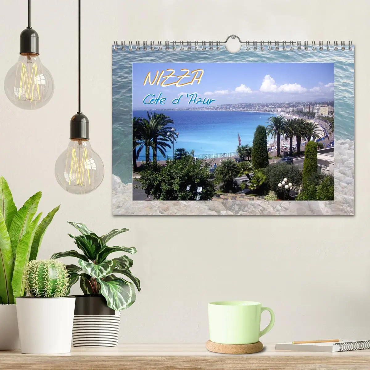 Bild: 9783516090468 | Nizza, Côte d'Azur (Wandkalender 2026 DIN A4 quer), CALVENDO...