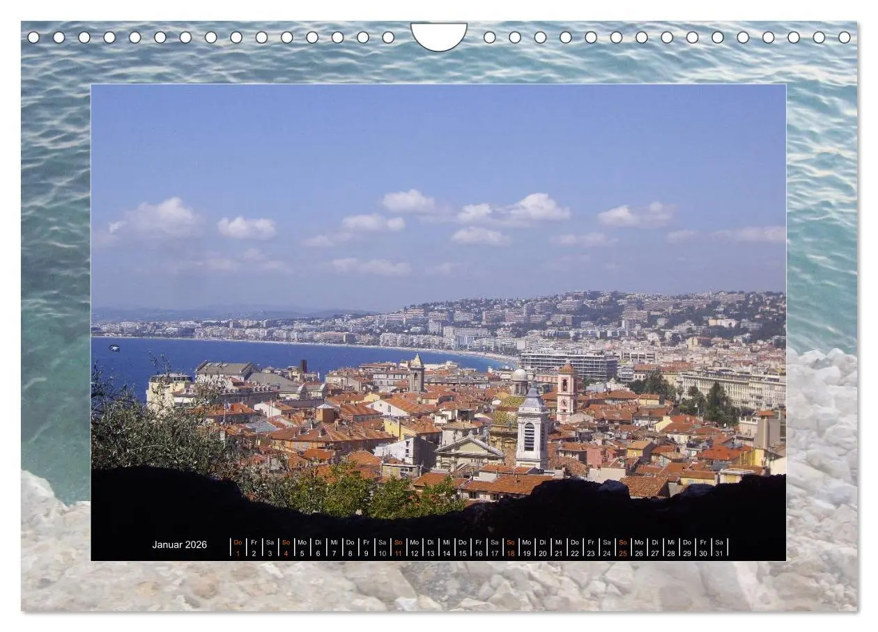 Bild: 9783516090468 | Nizza, Côte d'Azur (Wandkalender 2026 DIN A4 quer), CALVENDO...