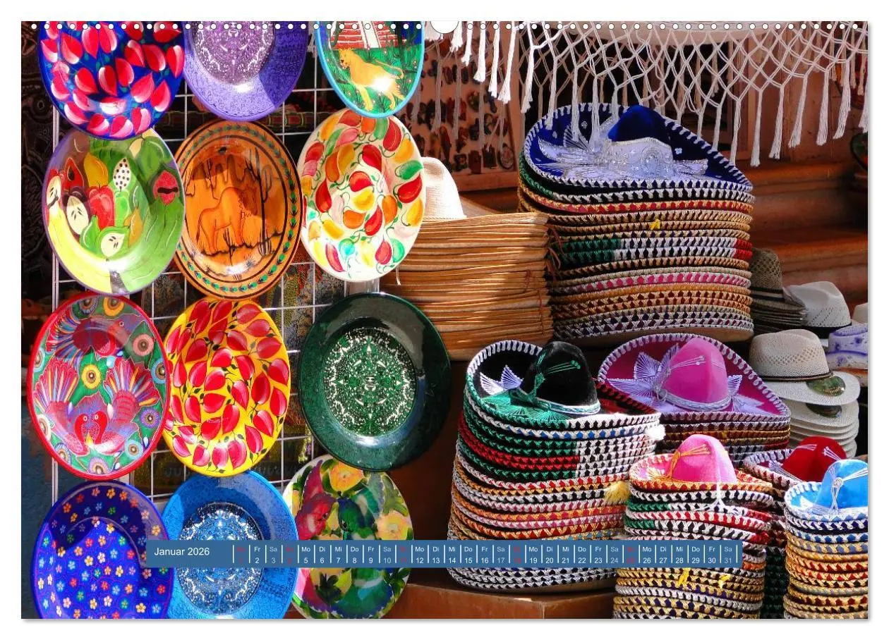 Bild: 9783516160468 | Mexiko - Land der Farben (Wandkalender 2026 DIN A2 quer), CALVENDO...