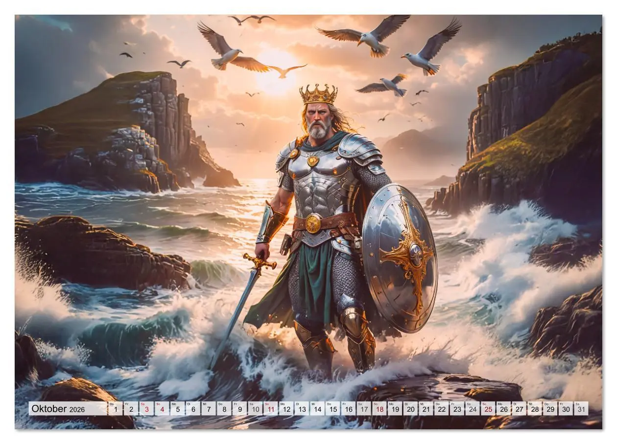 Bild: 9783516610468 | Keltische Mythologie - Götter, Helden und Monster (Wandkalender...