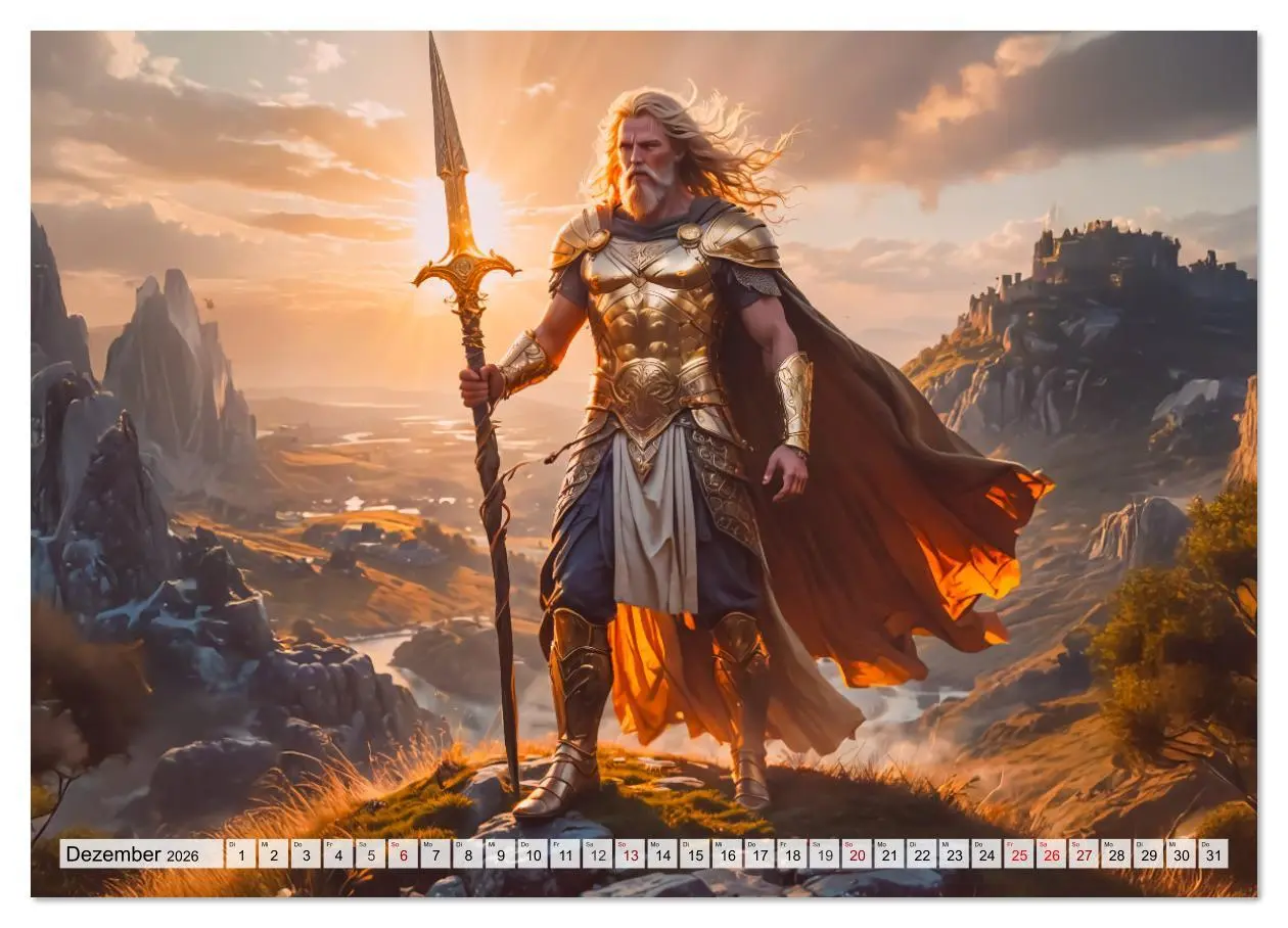 Bild: 9783516610468 | Keltische Mythologie - Götter, Helden und Monster (Wandkalender...