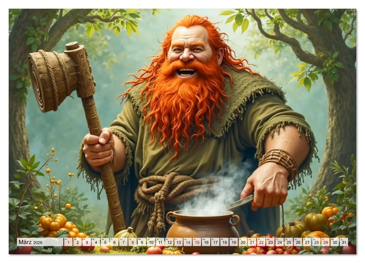 Bild: 9783516610468 | Keltische Mythologie - Götter, Helden und Monster (Wandkalender...