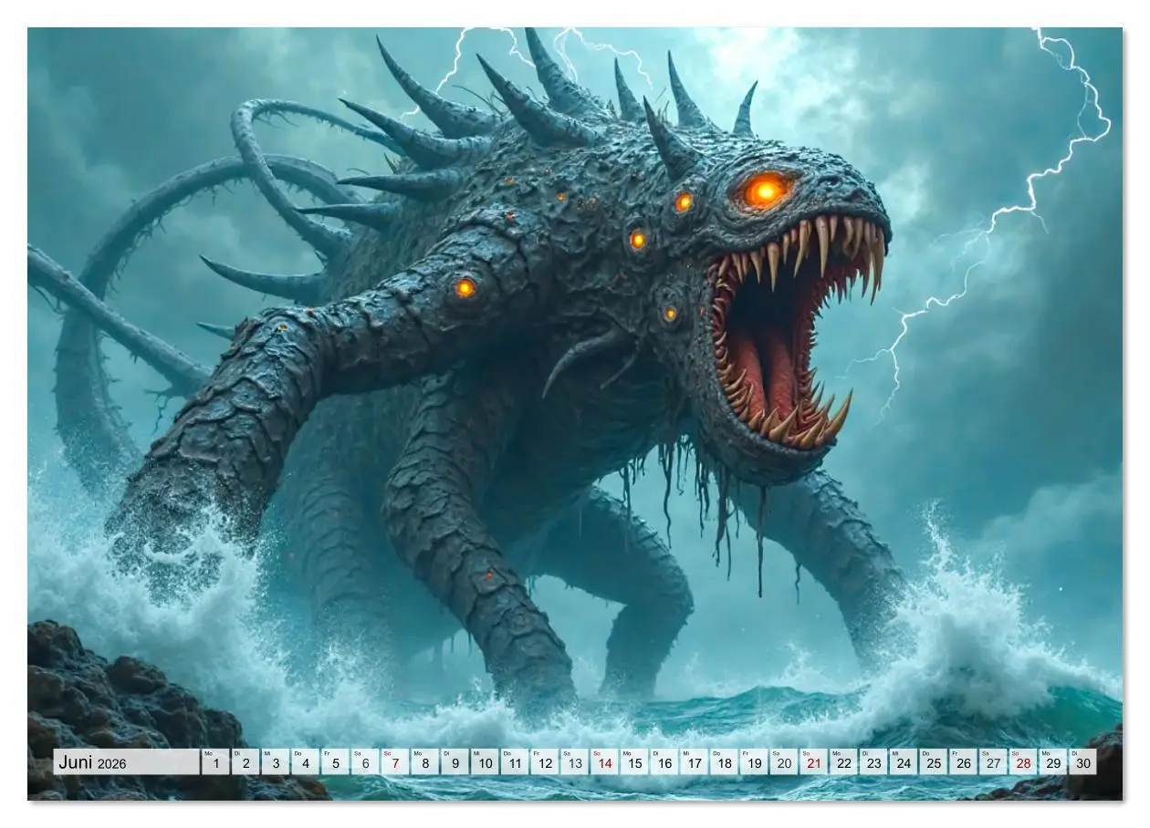 Bild: 9783516610468 | Keltische Mythologie - Götter, Helden und Monster (Wandkalender...