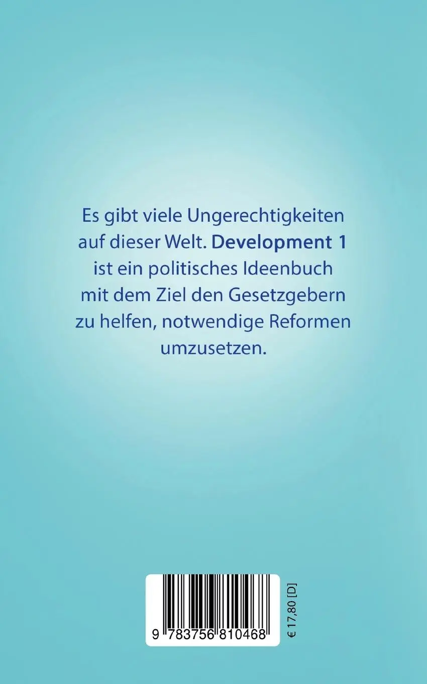 Rückseite: 9783756810468 | Development 1 | Gerhard Schmidhuber | Taschenbuch | 216 S. | Deutsch