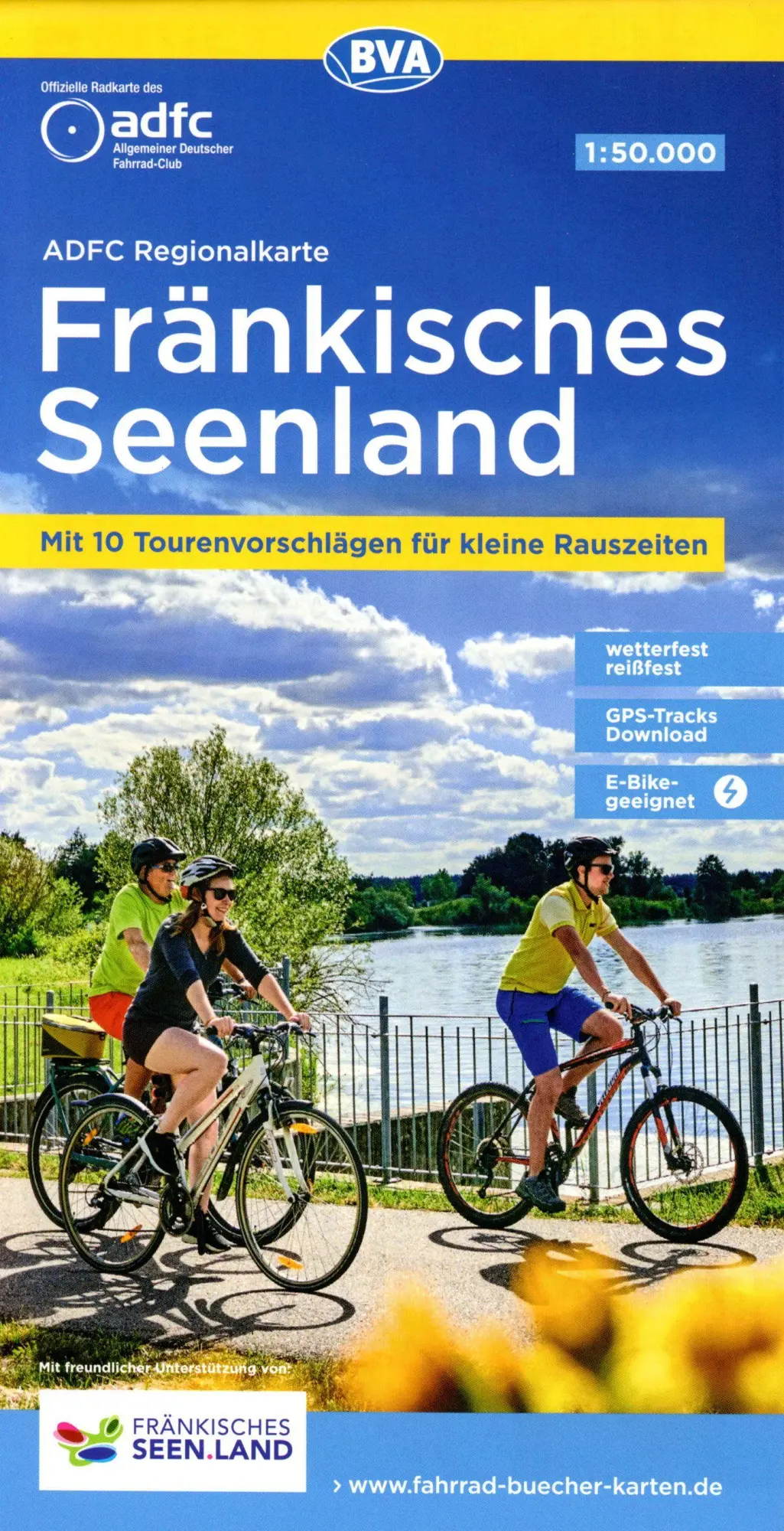 Cover: 9783969900468 | ADFC-Regionalkarte Fränkisches Seenland, 1:50.000, mit...
