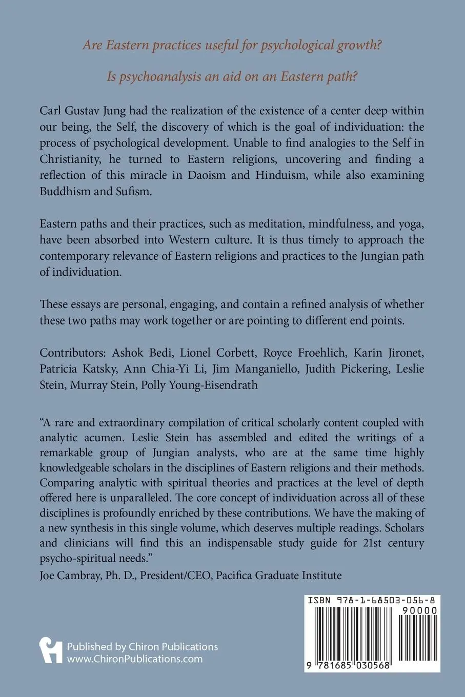 Rückseite: 9781685030568 | Eastern Practices and Individuation | Essays by Jungian Analysts