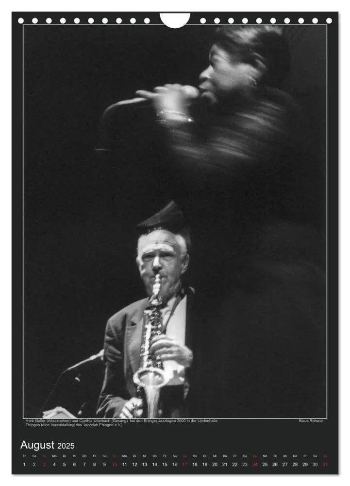Bild: 9783457060568 | Jazz Moments (Wandkalender 2025 DIN A4 hoch), CALVENDO Monatskalender