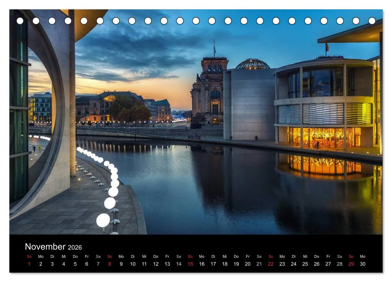 Bild: 9783516080568 | Berlin City bei Nacht (Tischkalender 2026 DIN A5 quer), CALVENDO...