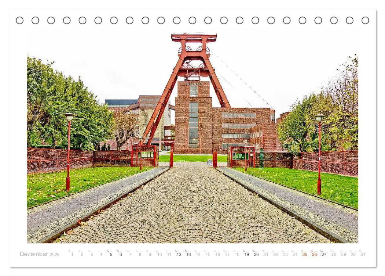 Bild: 9783516150568 | Zeche Zollverein. Weltkulturerbe. (Tischkalender 2026 DIN A5 quer),...