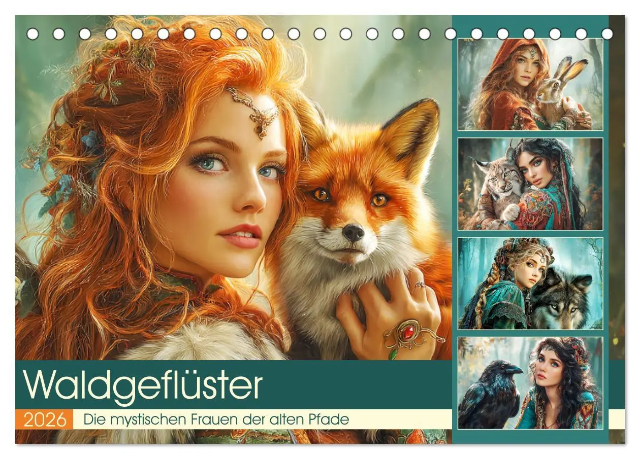 Cover: 9783516460568 | Waldgeflüster. Die mystischen Frauen der alten Pfade (Tischkalender...