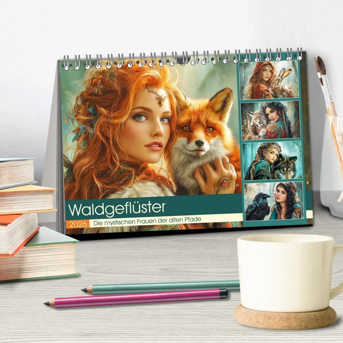 Bild: 9783516460568 | Waldgeflüster. Die mystischen Frauen der alten Pfade (Tischkalender...