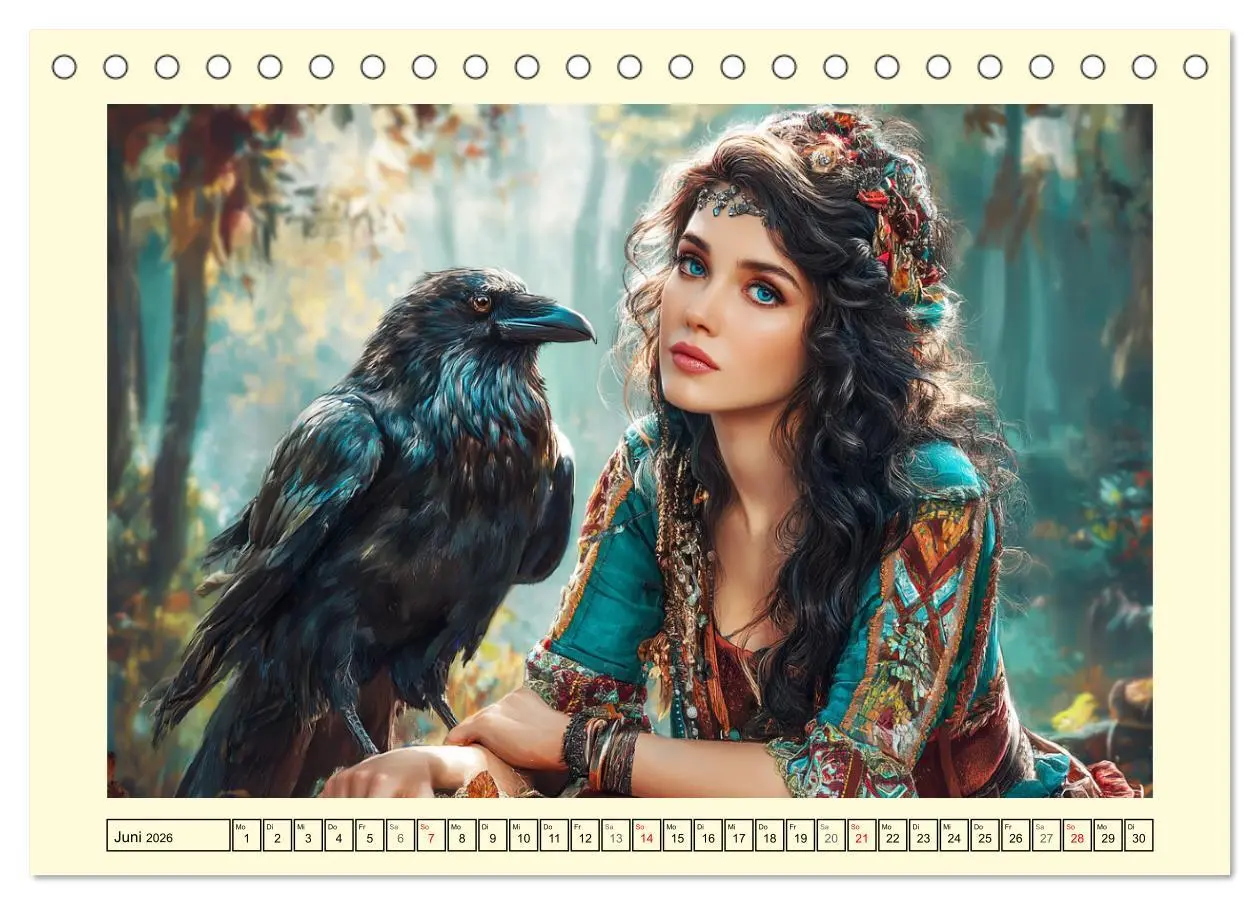Bild: 9783516460568 | Waldgeflüster. Die mystischen Frauen der alten Pfade (Tischkalender...