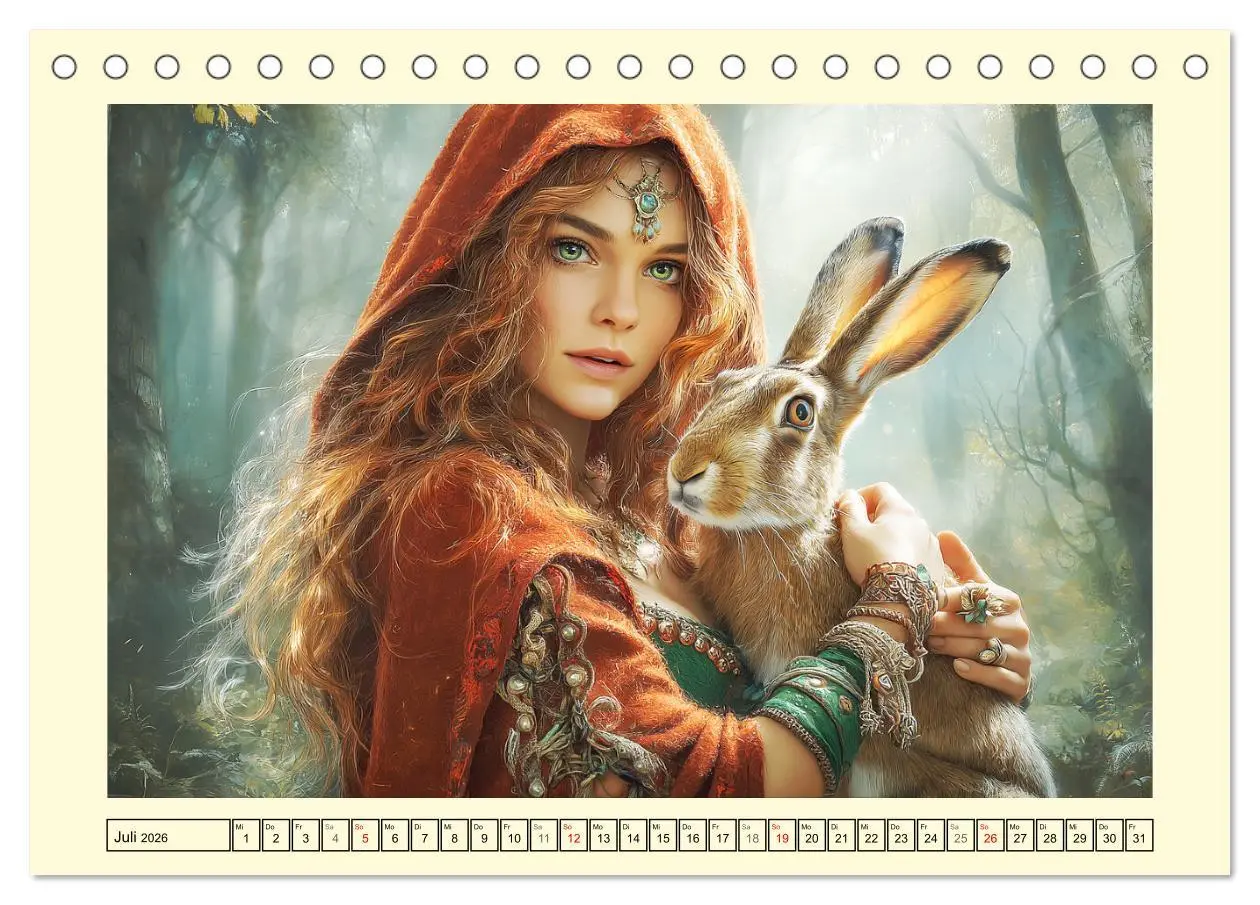 Bild: 9783516460568 | Waldgeflüster. Die mystischen Frauen der alten Pfade (Tischkalender...