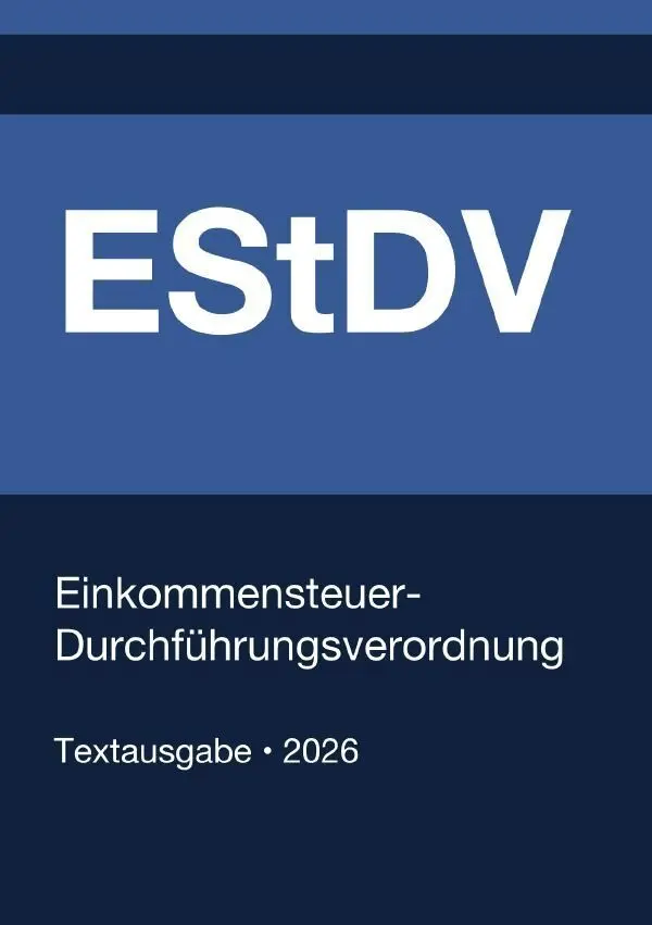 Cover: 9783565280568 | EStDV 1955 - Einkommensteuer-Durchführungsverordnung (Deutschland)...