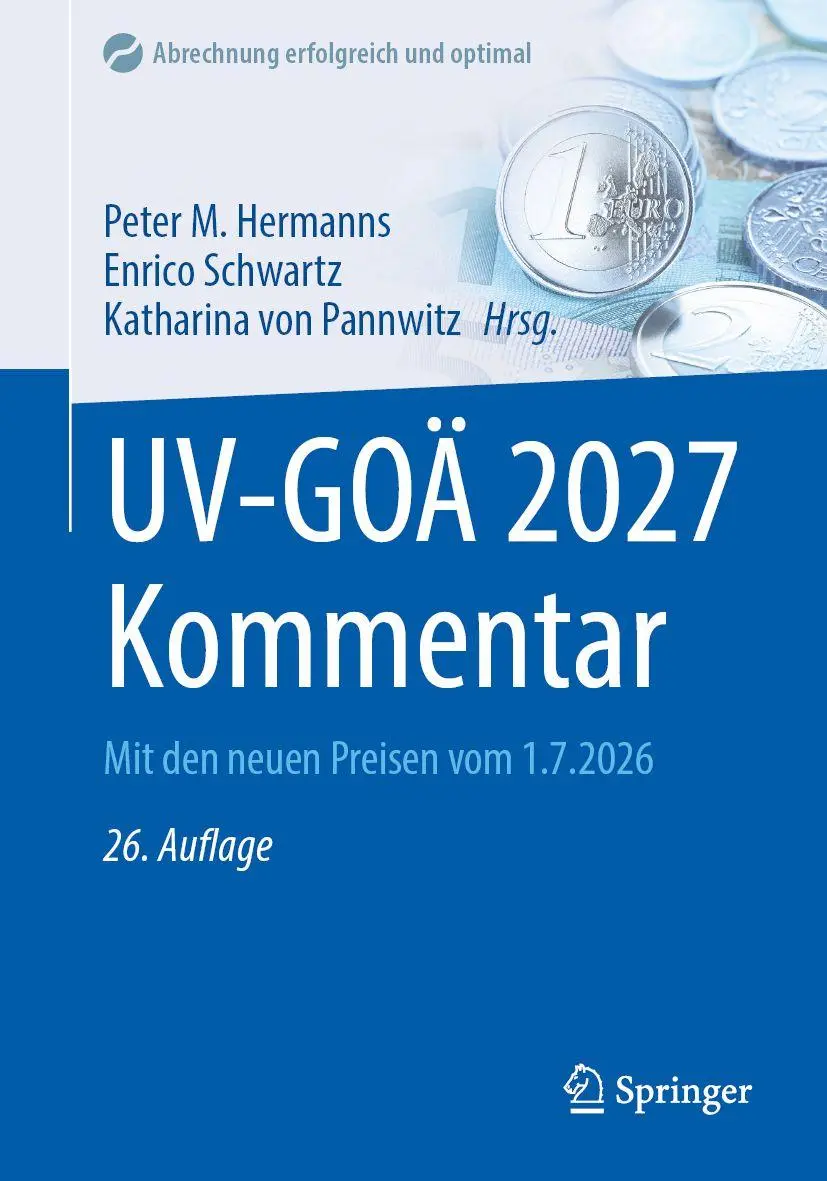 Cover: 9783662740668 | UV-GOÄ 2027 Kommentar | Mit den neuen Preisen vom 1.7.2026 | Buch