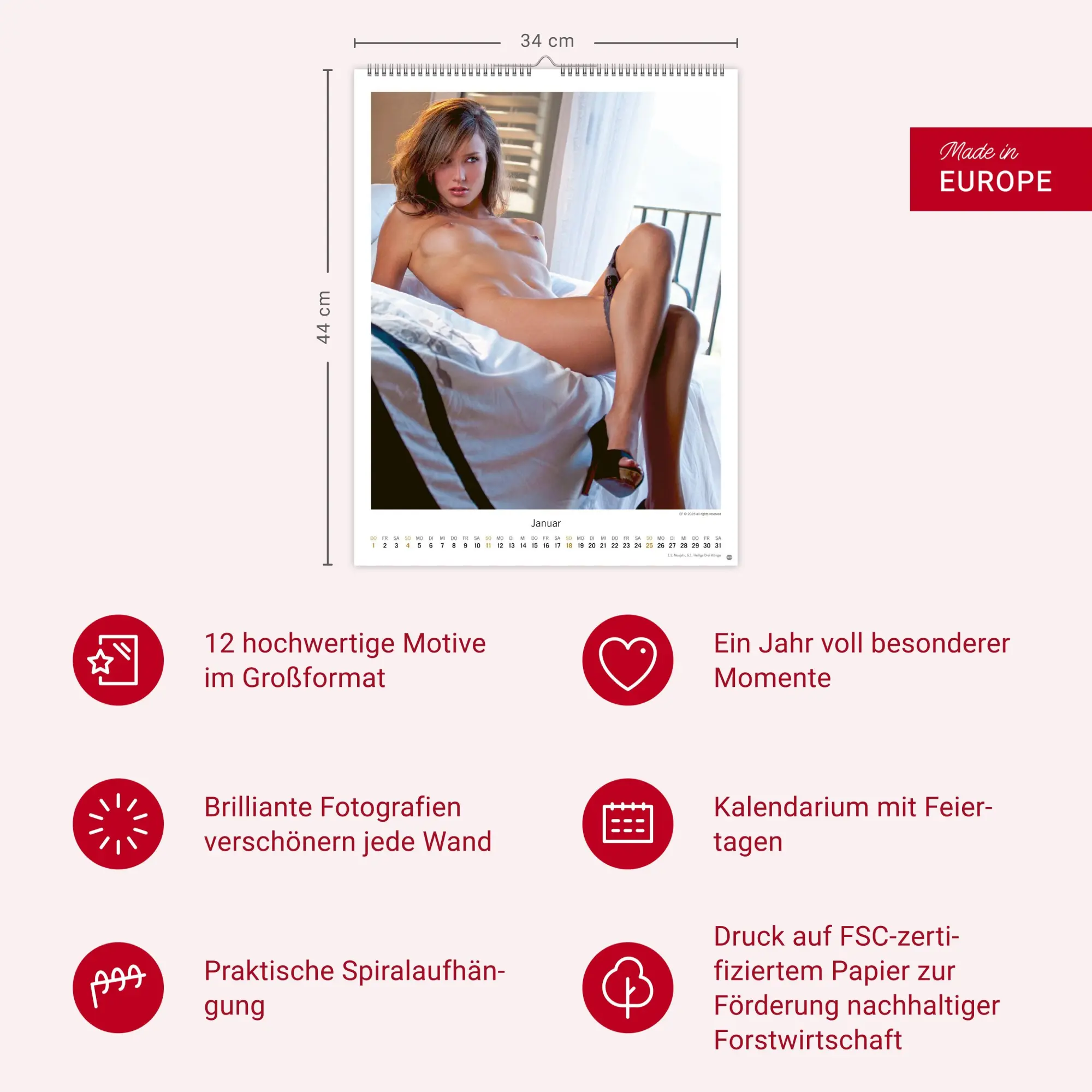 Bild: 9783756410668 | Hot Girls Kalender 2026 | Konstantin Dahlem | Kalender | Spiralbindung