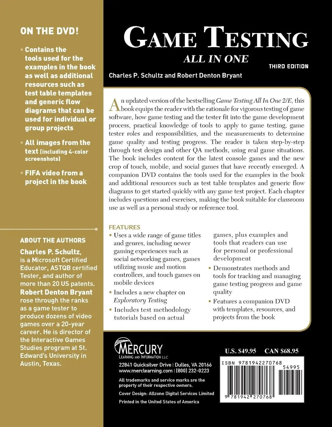 Rückseite: 9781942270768 | Game Testing | All in One | Robert Denton Bryant (u. a.) | Taschenbuch