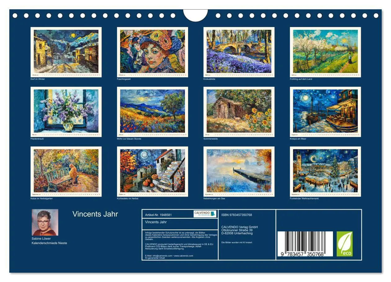 Bild: 9783457350768 | Vincents Jahr (Wandkalender 2026 DIN A4 quer), CALVENDO Monatskalender
