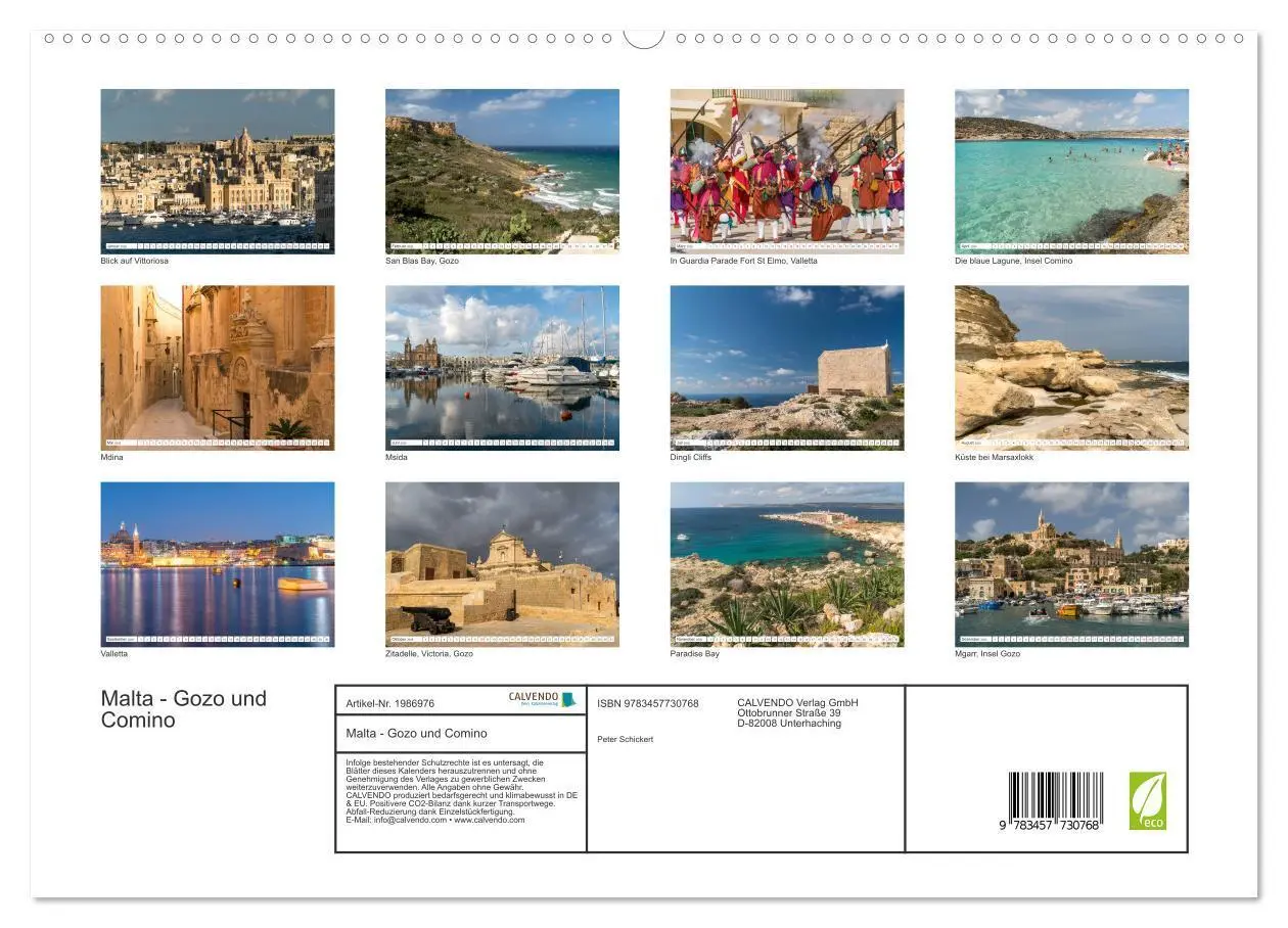 Bild: 9783457730768 | Malta - Gozo und Comino (hochwertiger Premium Wandkalender 2026 DIN...